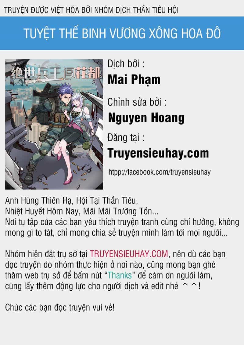 Tuyệt Thế Binh Vương Xông Hoa Đô - Chương 13 - ảnh 1