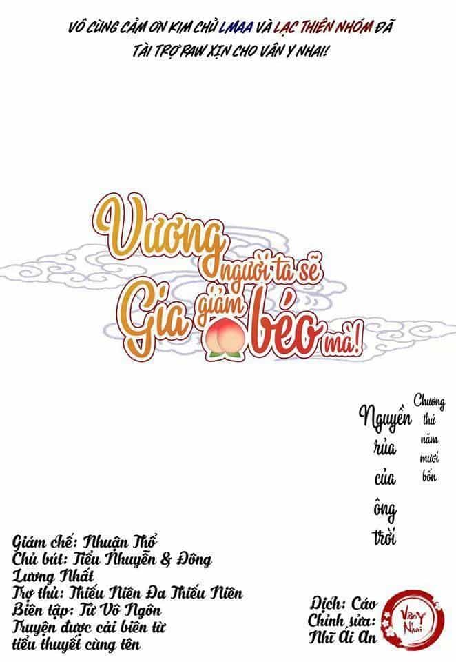Vương Gia Người Ta Sẽ Giảm Béo Mà!!! - Chương 54 - ảnh 2